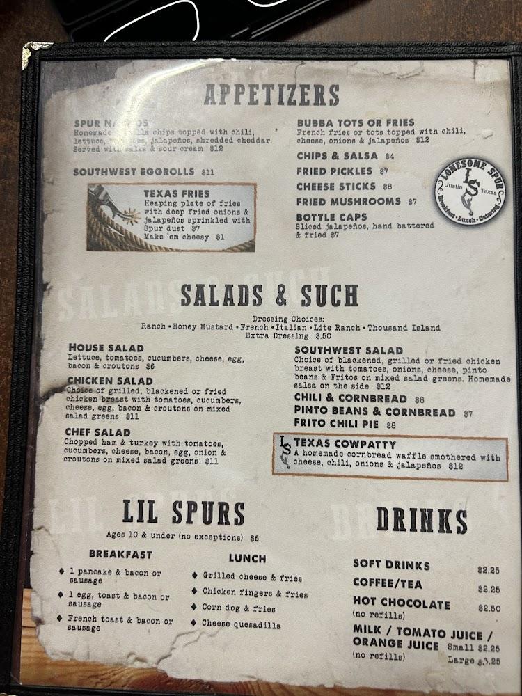 Lonesome Spur Cafe & Catering Menu image 3