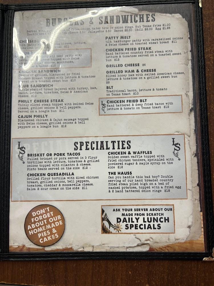 Lonesome Spur Cafe & Catering Menu image 4